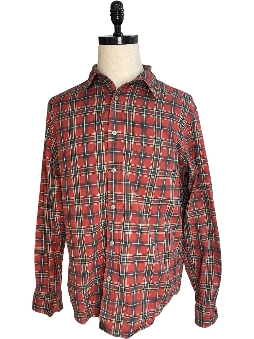 UNTUCKit Catarratto Button Down Slim Fit Shirt Red Plaid